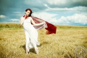Chlor Cyan - Red Shawl
