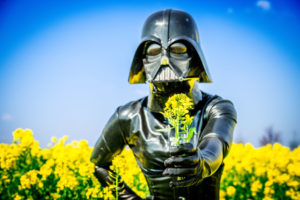 Fetish shot with a Darth Vader mask